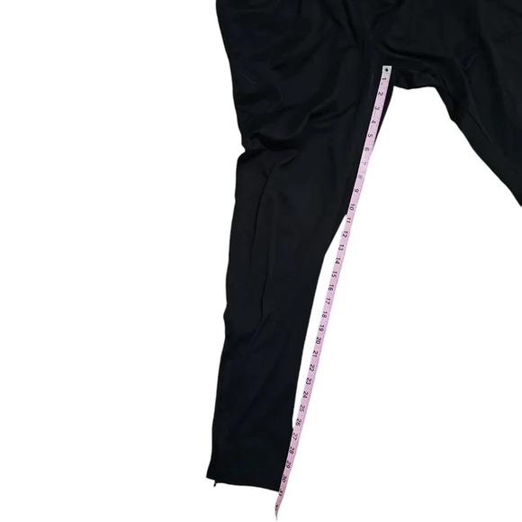 Augusta Sportswear Women’s Large Black Track Pants Athleisure Pull On Zip Hem - Picture 4 of 7